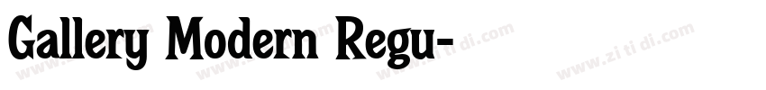 Gallery Modern Regu字体转换